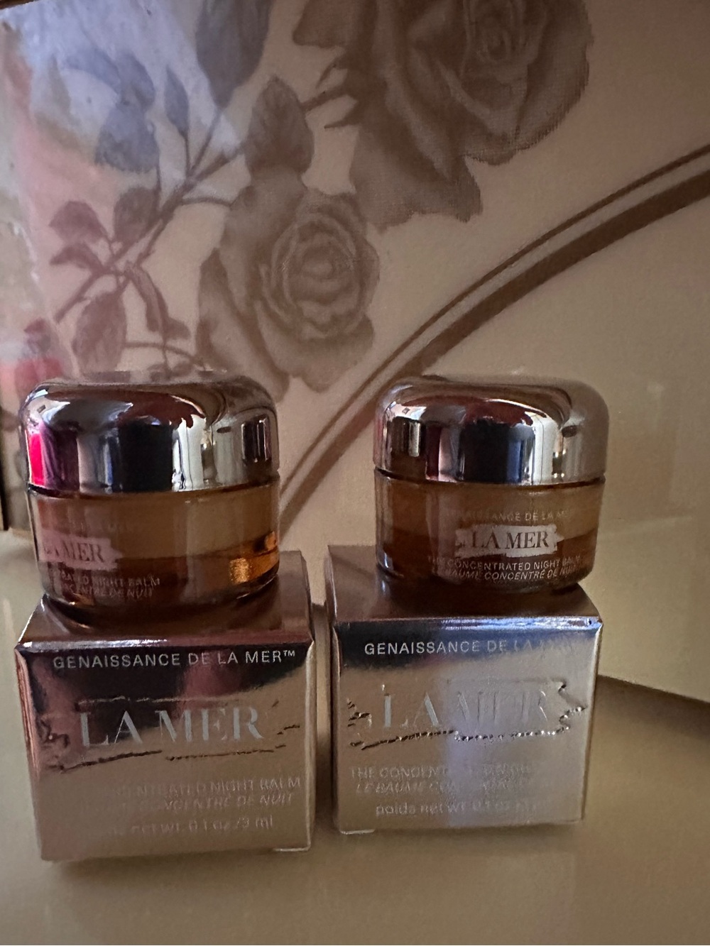 La Mer The Concentrated Night Balm mini travel size duo